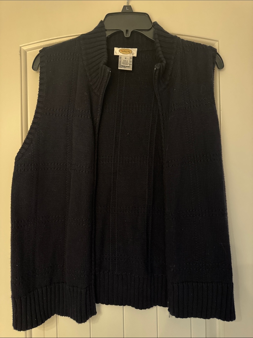 Women's Knit Zip-Front Vest Sweater